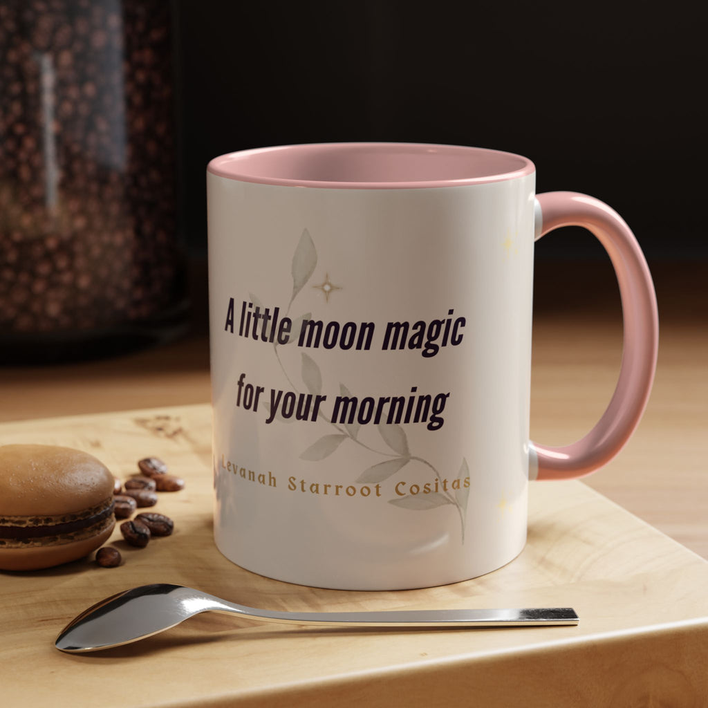 Moon Magic Accent Coffee Mug — "A little moon magic for your morning"