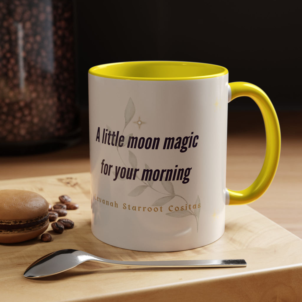 Moon Magic Accent Coffee Mug — "A little moon magic for your morning"