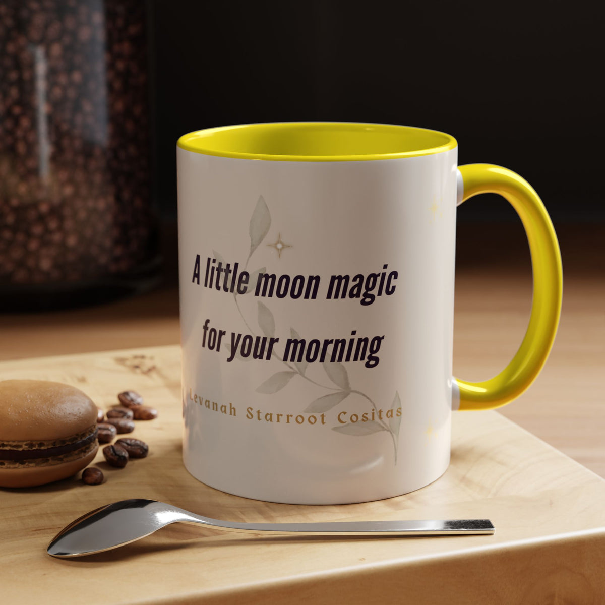Moon Magic Accent Coffee Mug — "A little moon magic for your morning"