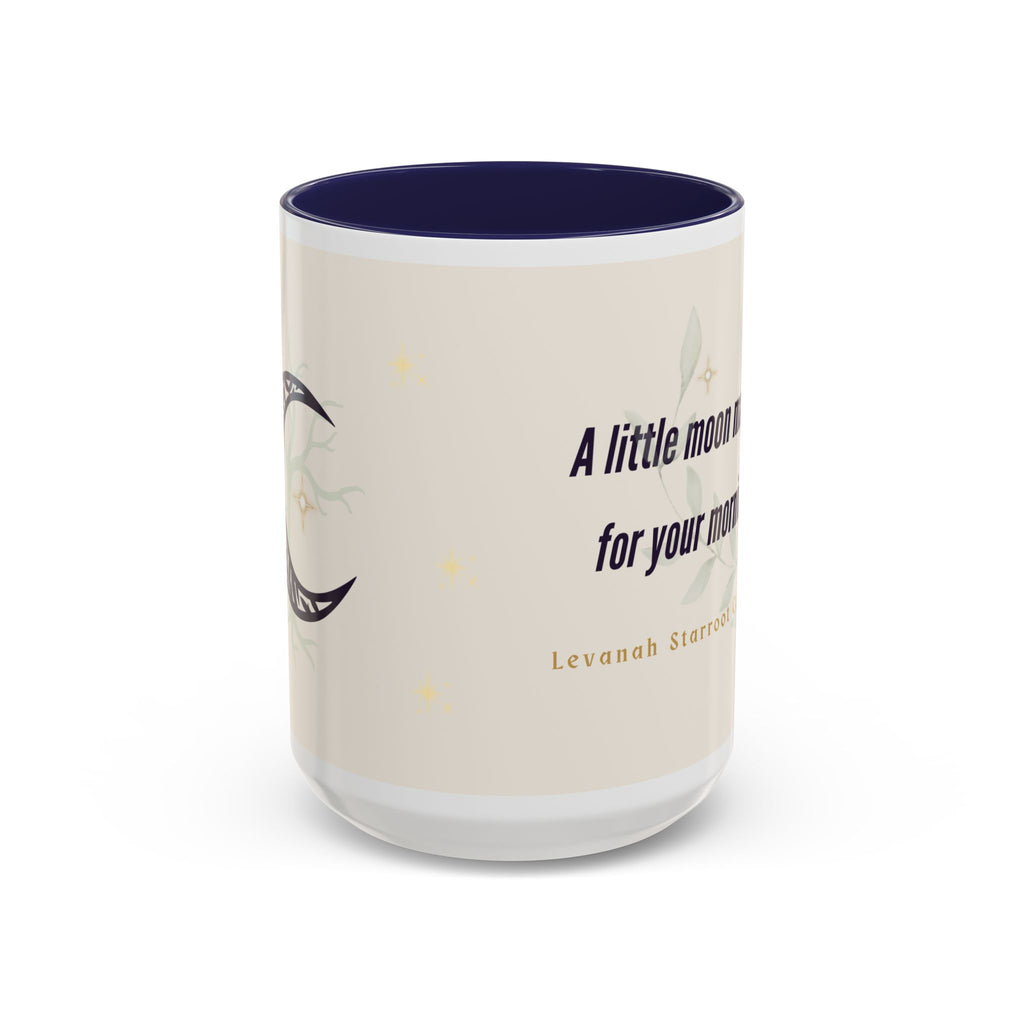 Moon Magic Accent Coffee Mug — "A little moon magic for your morning"