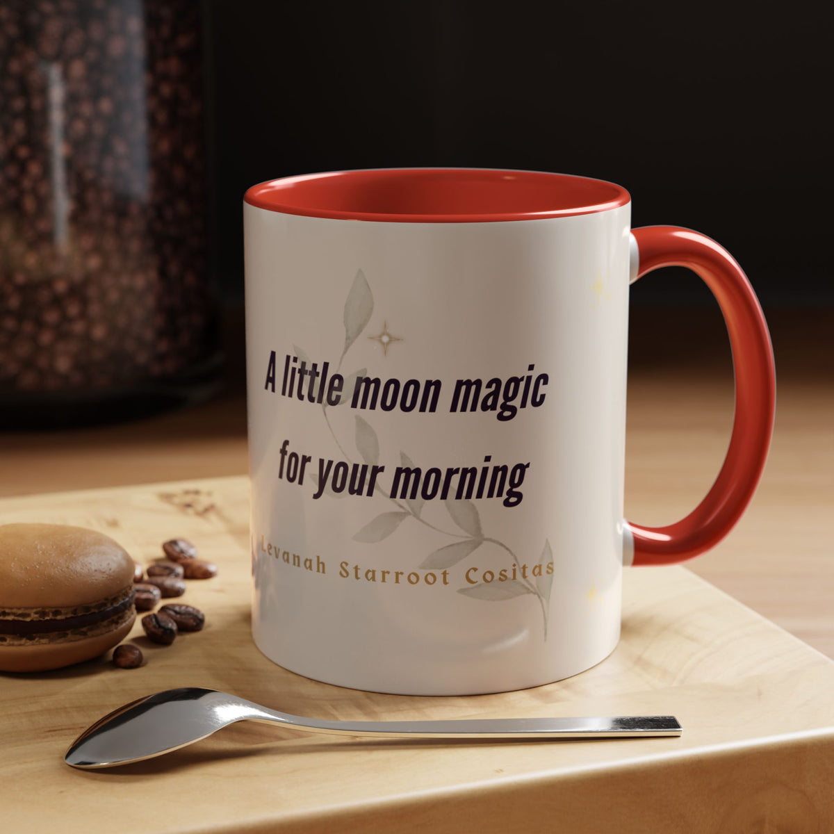 Moon Magic Accent Coffee Mug — "A little moon magic for your morning"