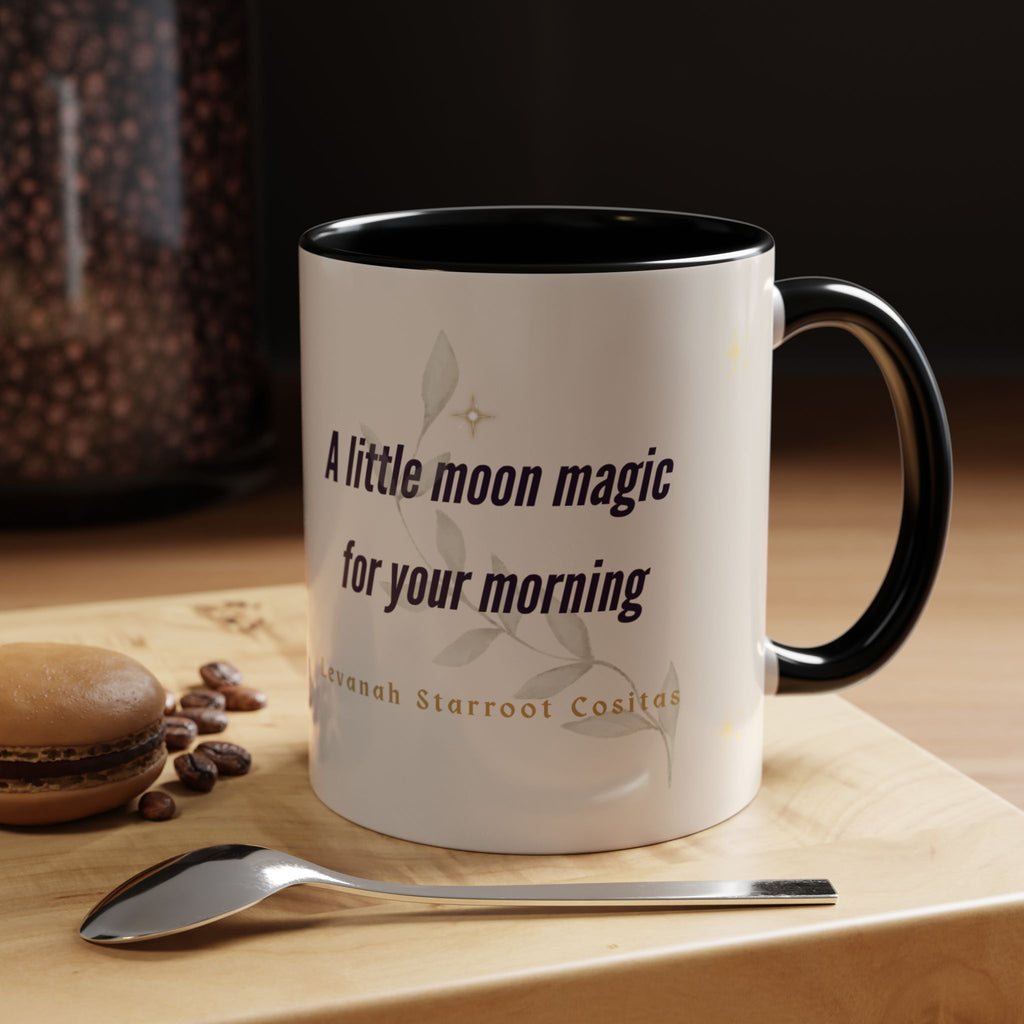 Moon Magic Accent Coffee Mug — "A little moon magic for your morning"