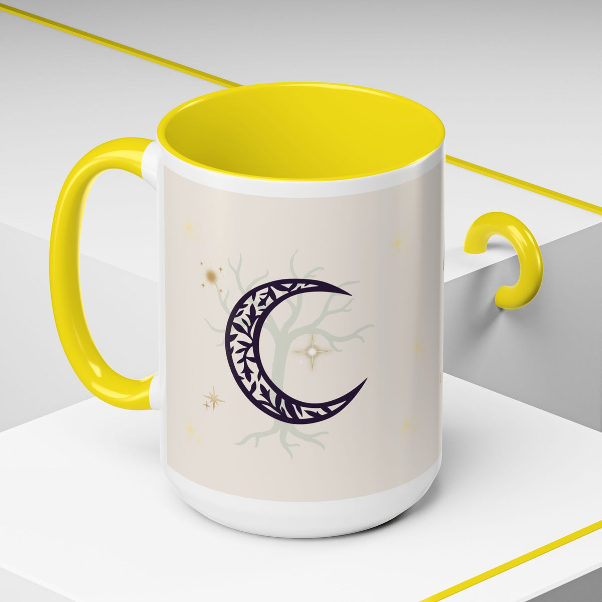 Moon Magic Accent Coffee Mug — "A little moon magic for your morning"