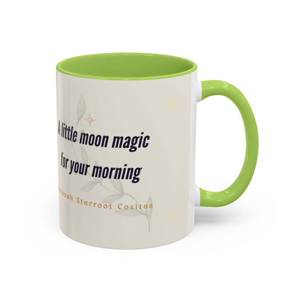 Moon Magic Accent Coffee Mug — "A little moon magic for your morning"