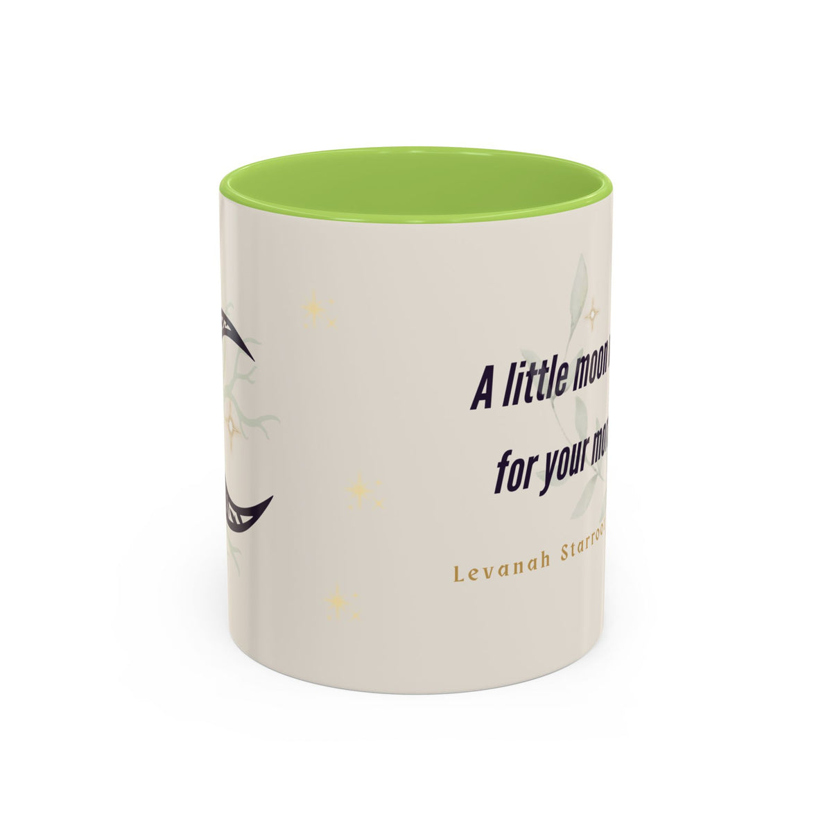 Moon Magic Accent Coffee Mug — "A little moon magic for your morning"