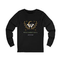 Wild Moon Soul Long Sleeve Tee — 'guided by the night' Crescent Moon & Moth Graphic