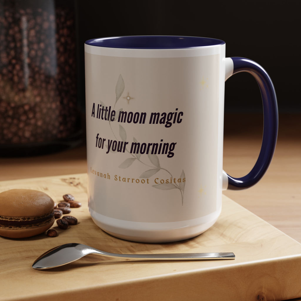 Moon Magic Accent Coffee Mug — "A little moon magic for your morning"
