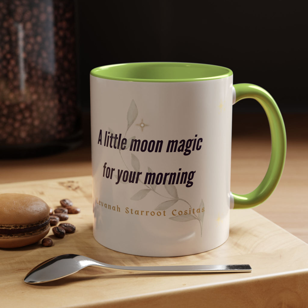 Moon Magic Accent Coffee Mug — "A little moon magic for your morning"