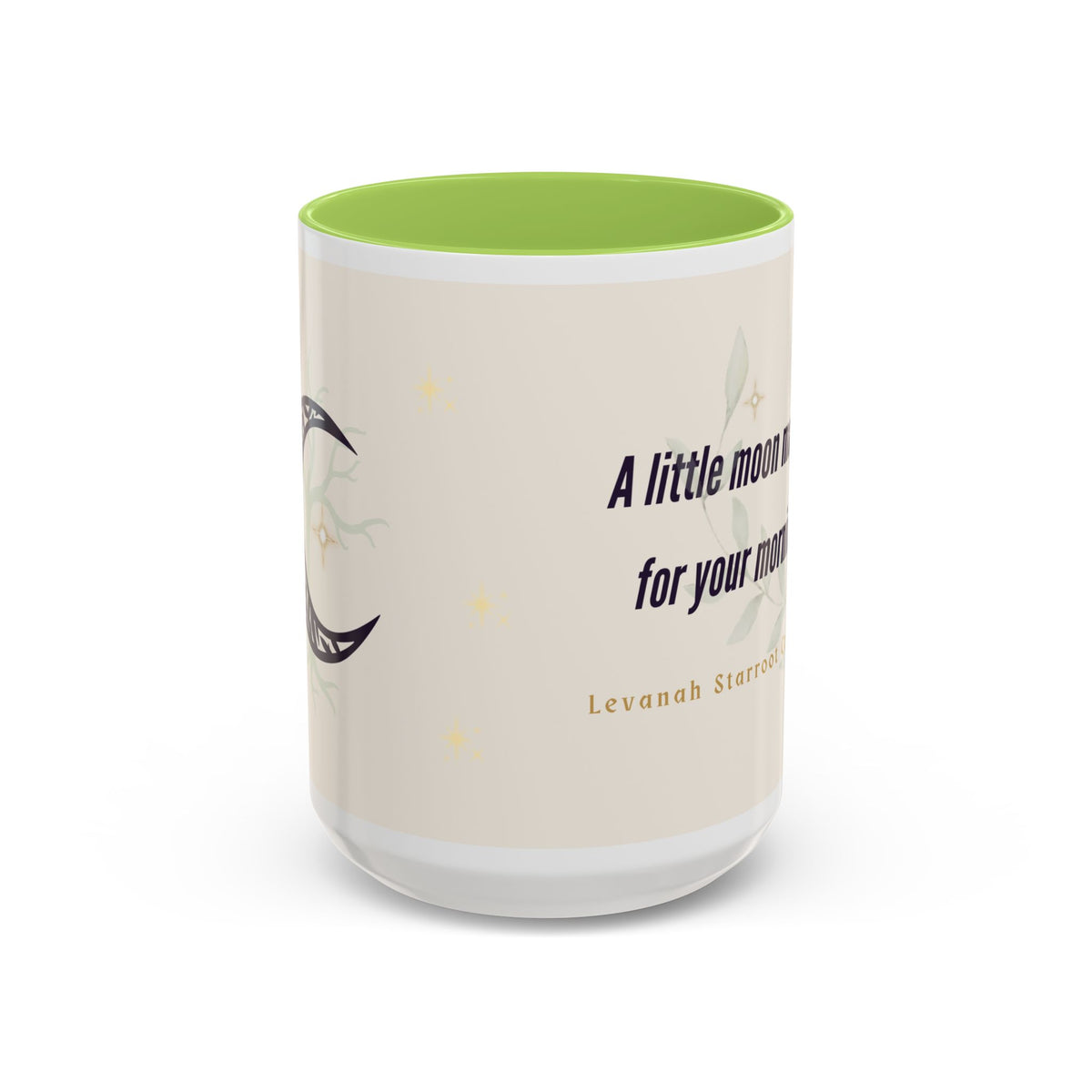 Moon Magic Accent Coffee Mug — "A little moon magic for your morning"