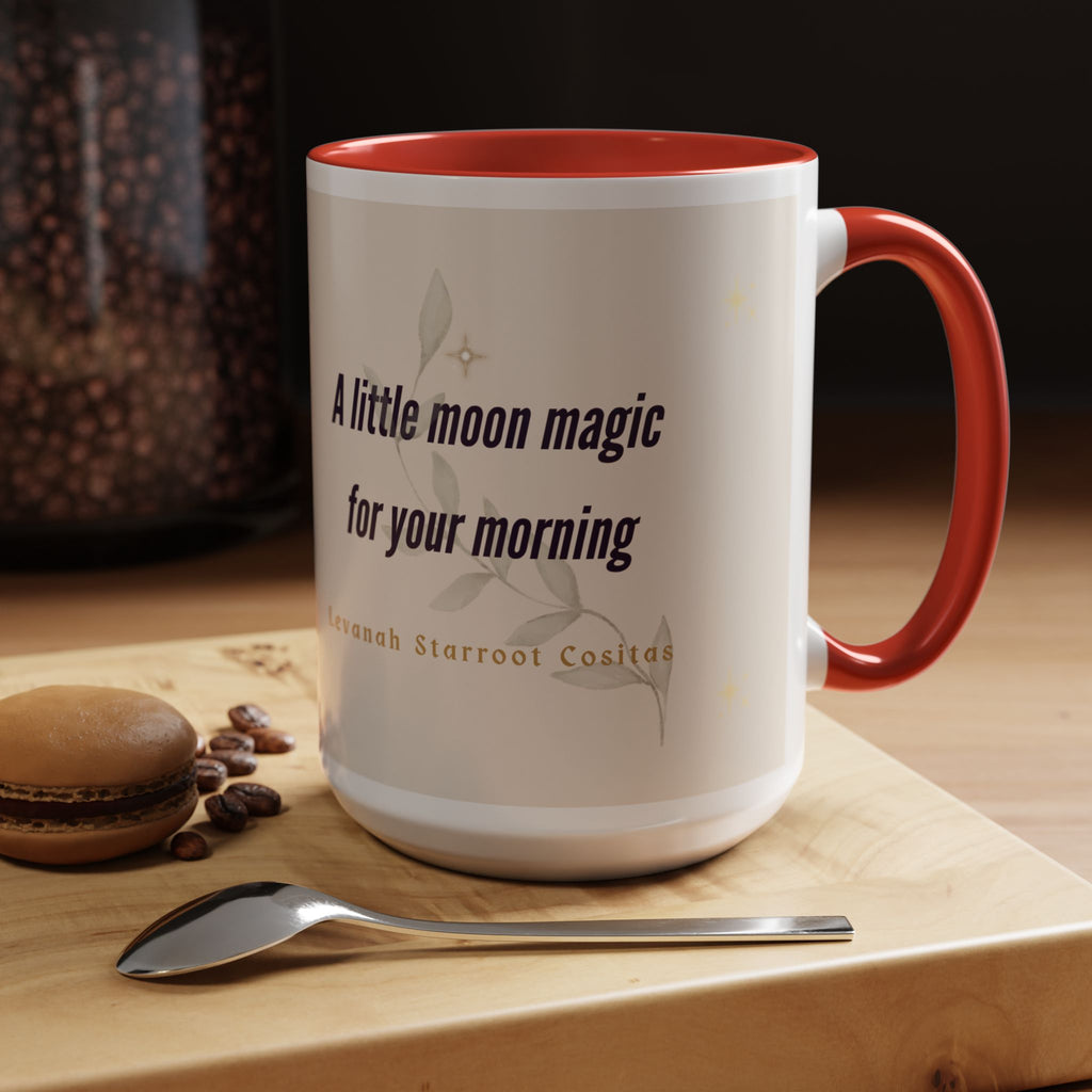 Moon Magic Accent Coffee Mug — "A little moon magic for your morning"