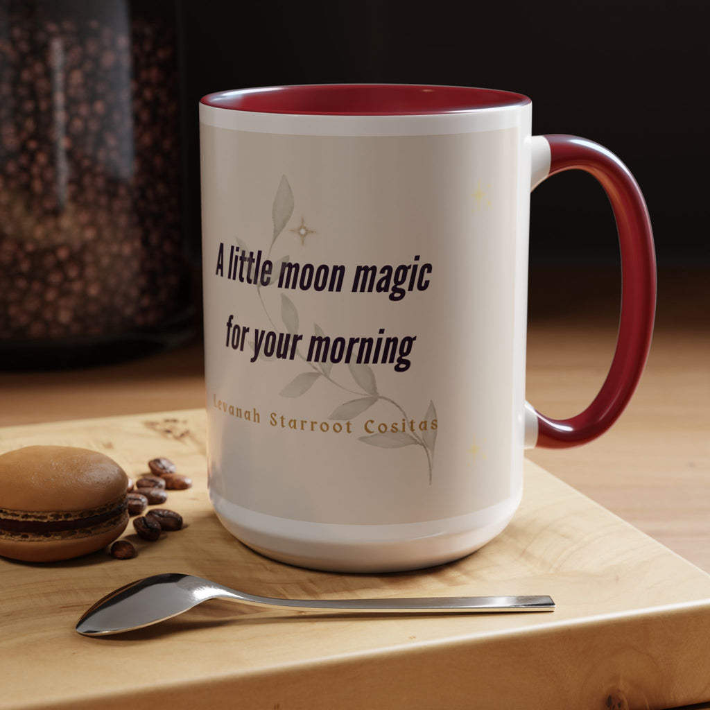 Moon Magic Accent Coffee Mug — "A little moon magic for your morning"