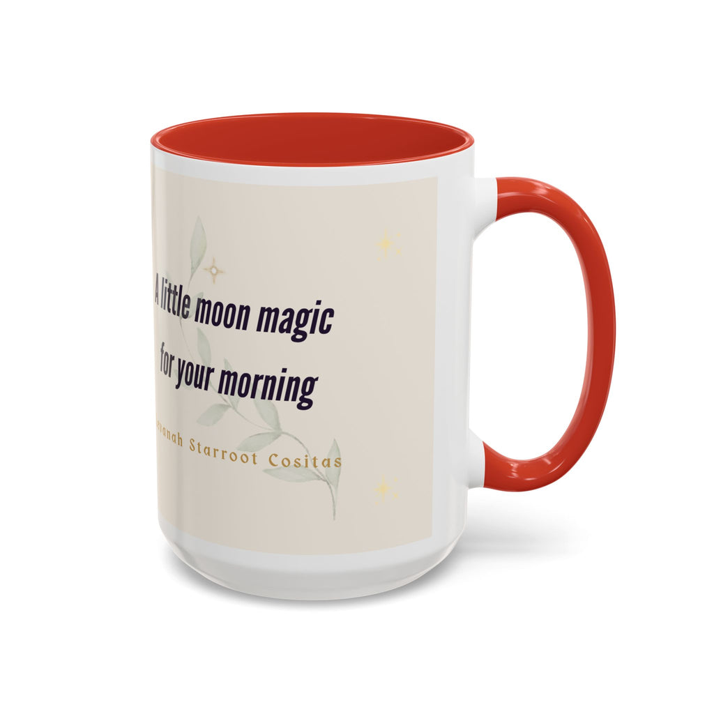 Moon Magic Accent Coffee Mug — "A little moon magic for your morning"