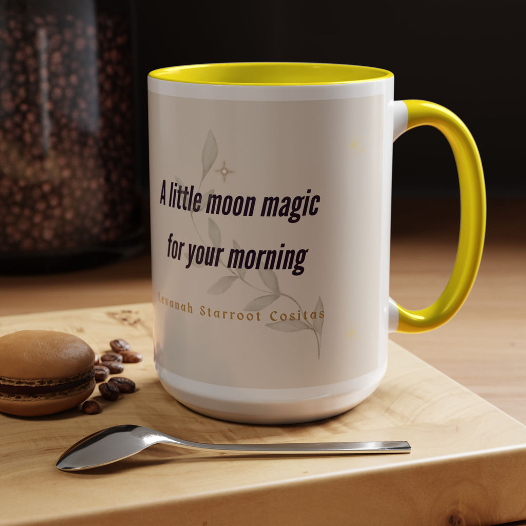 Moon Magic Accent Coffee Mug — "A little moon magic for your morning"