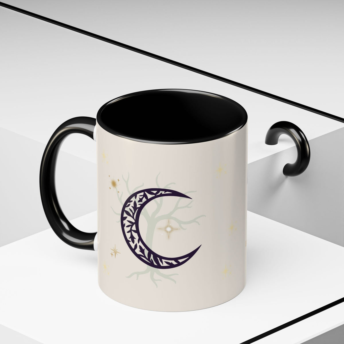 Moon Magic Accent Coffee Mug — "A little moon magic for your morning"