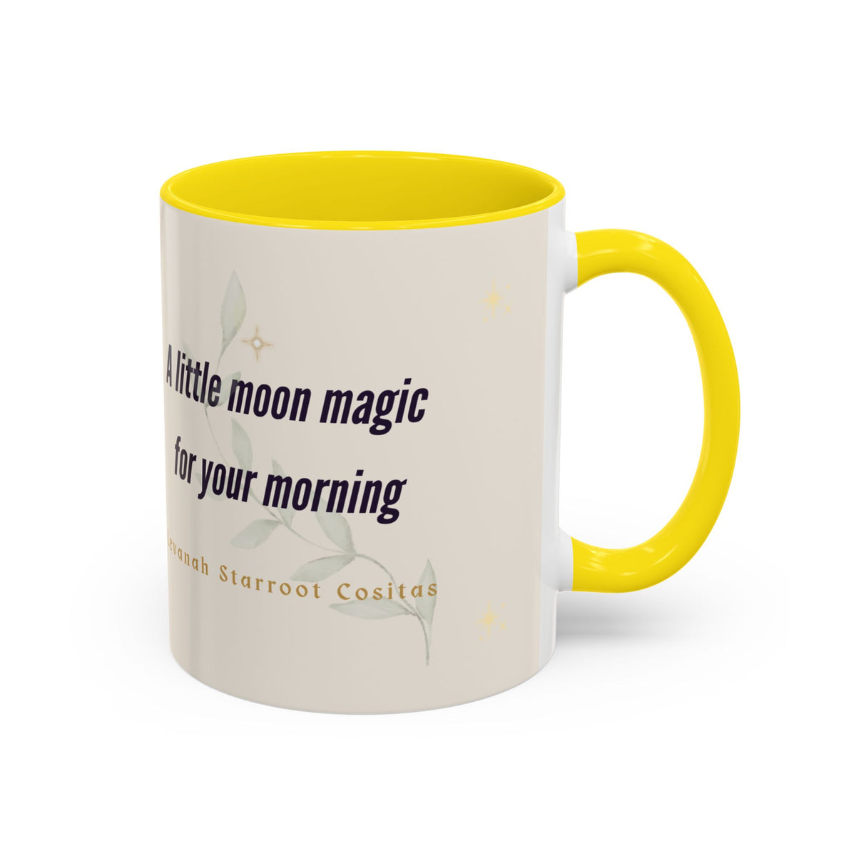 Moon Magic Accent Coffee Mug — "A little moon magic for your morning"