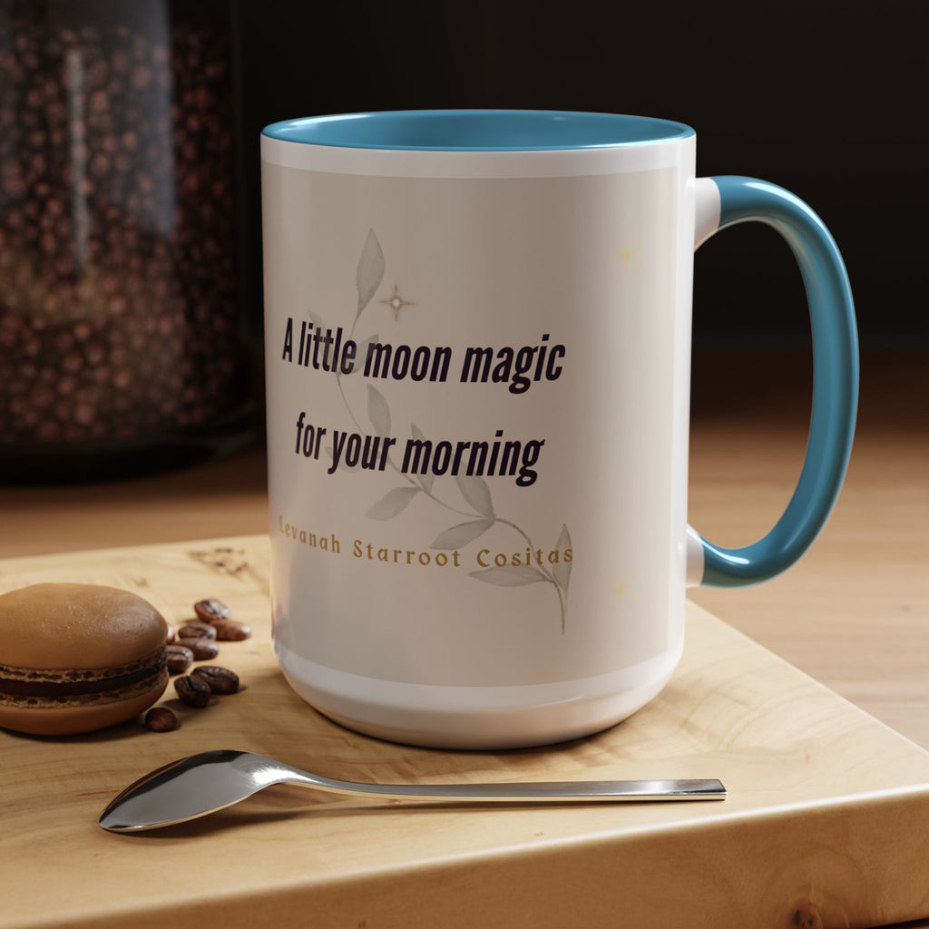 Moon Magic Accent Coffee Mug — "A little moon magic for your morning"