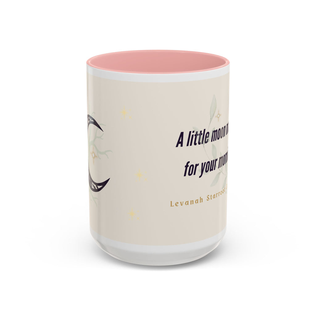 Moon Magic Accent Coffee Mug — "A little moon magic for your morning"