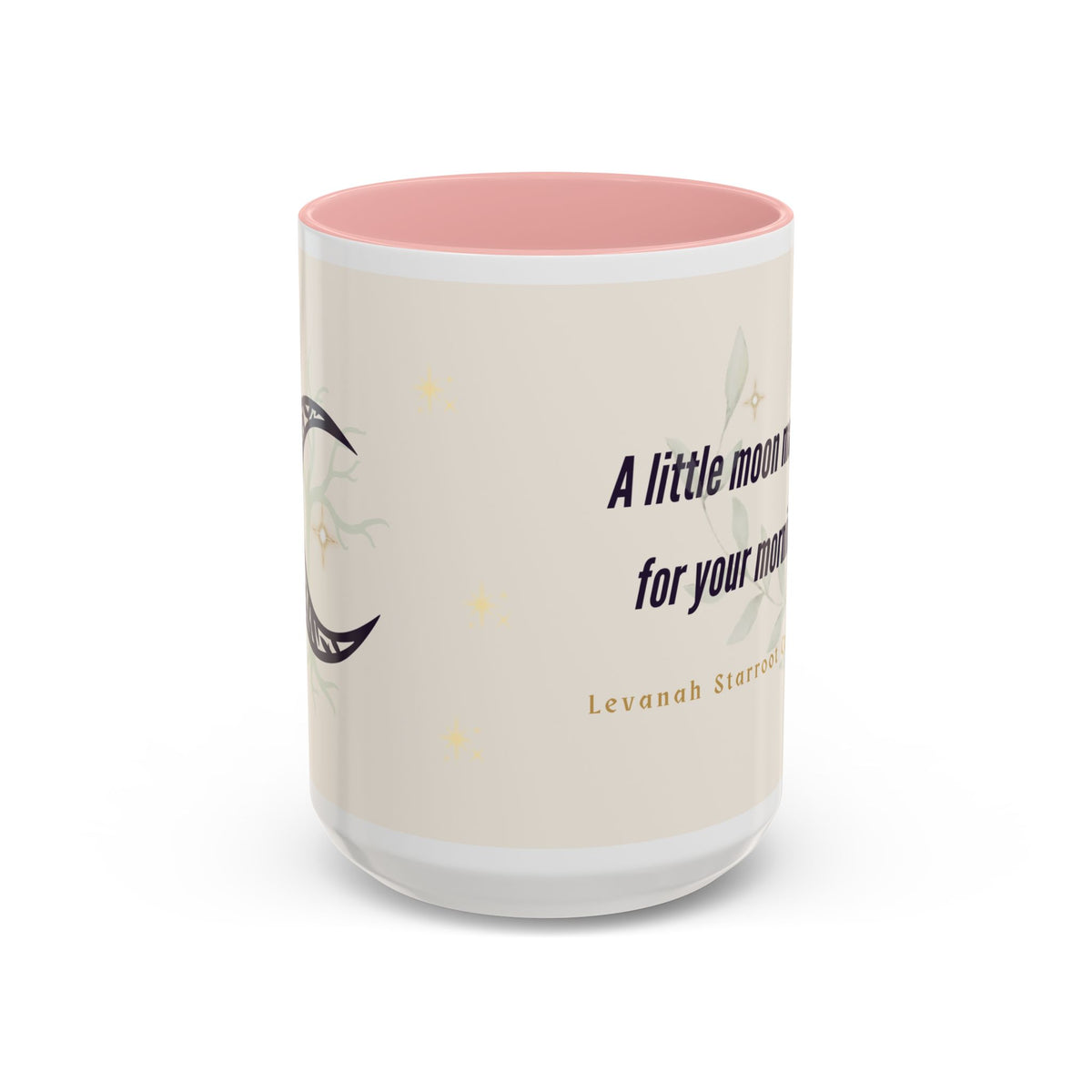 Moon Magic Accent Coffee Mug — "A little moon magic for your morning"