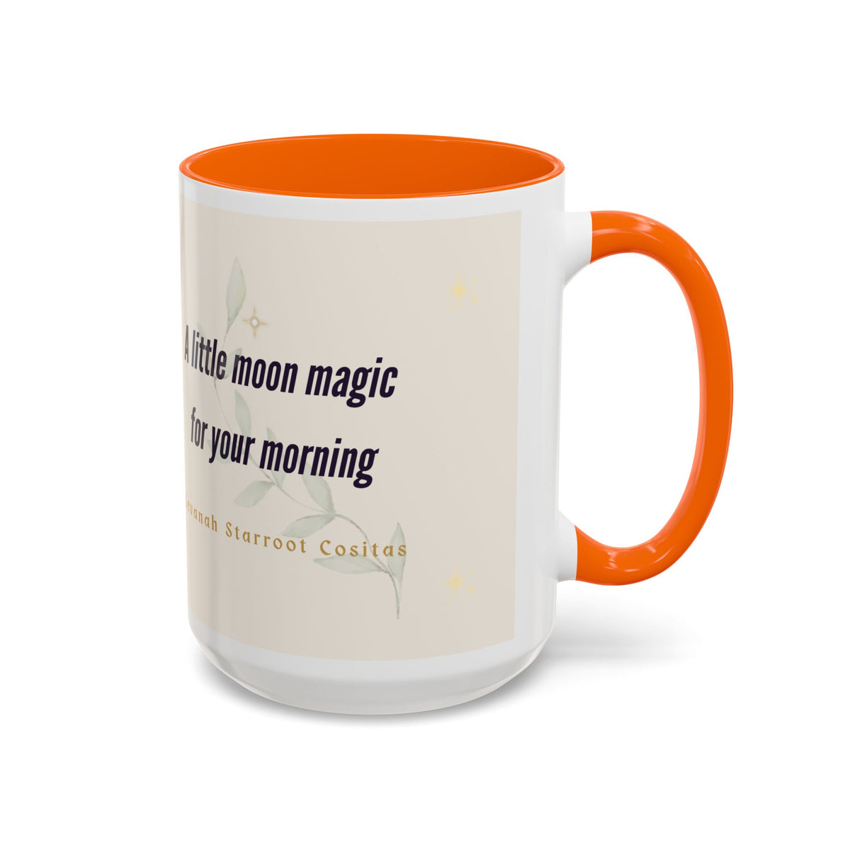 Moon Magic Accent Coffee Mug — "A little moon magic for your morning"