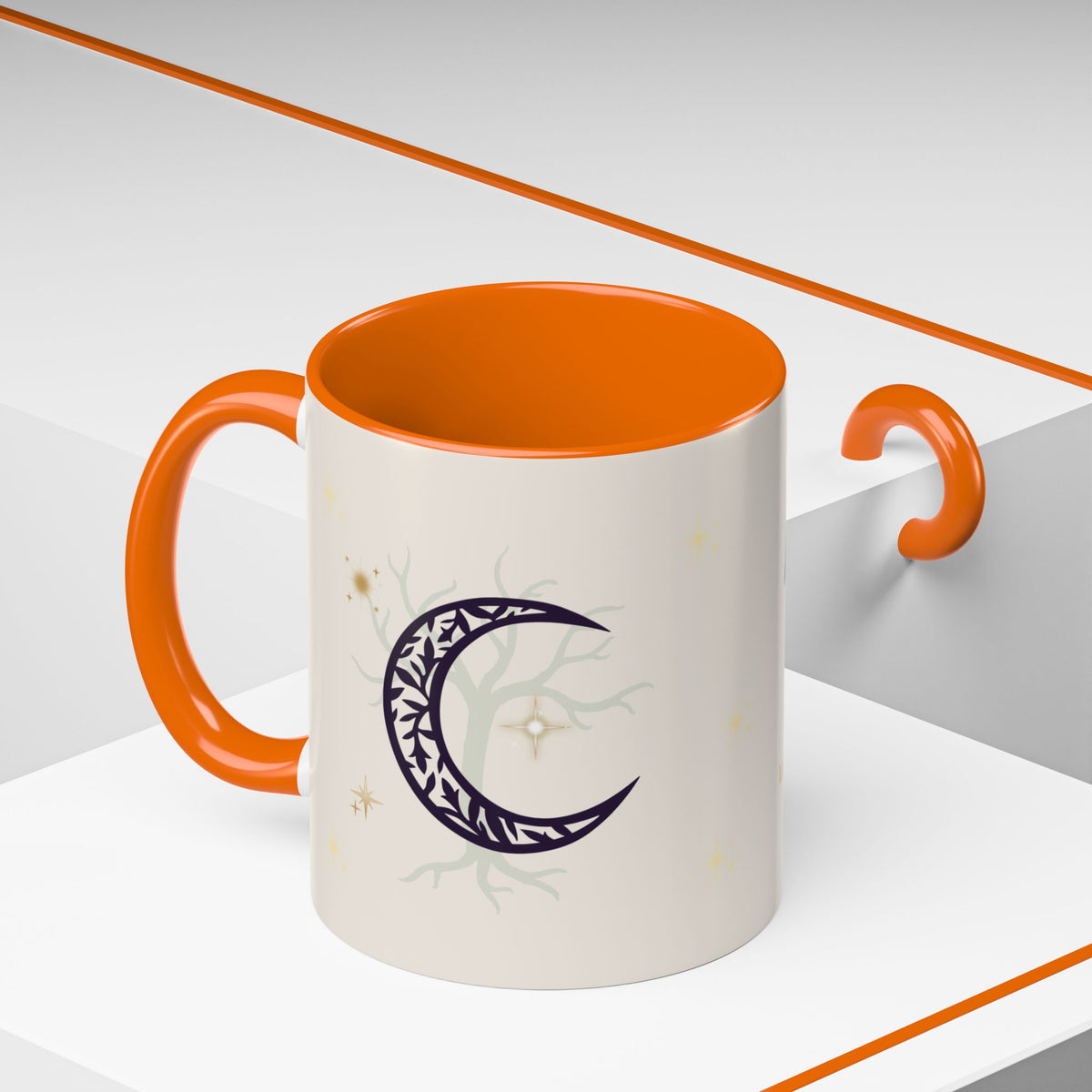 Moon Magic Accent Coffee Mug — "A little moon magic for your morning"