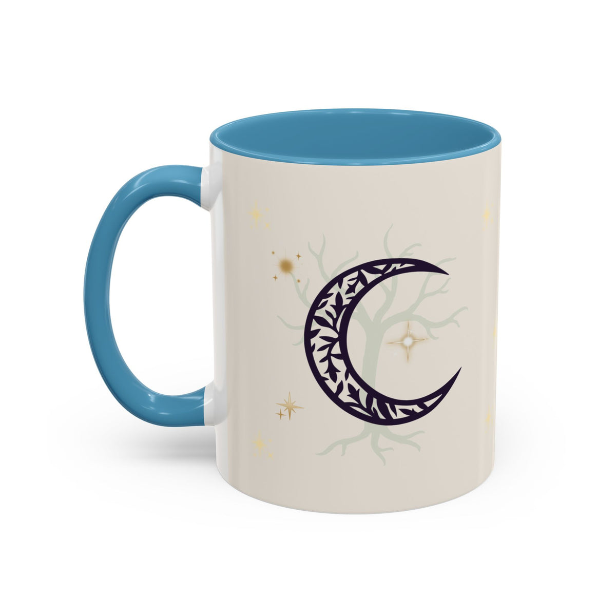 Moon Magic Accent Coffee Mug — "A little moon magic for your morning"