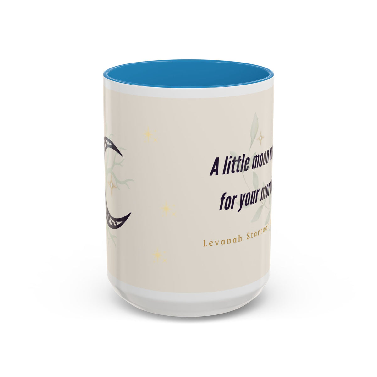 Moon Magic Accent Coffee Mug — "A little moon magic for your morning"