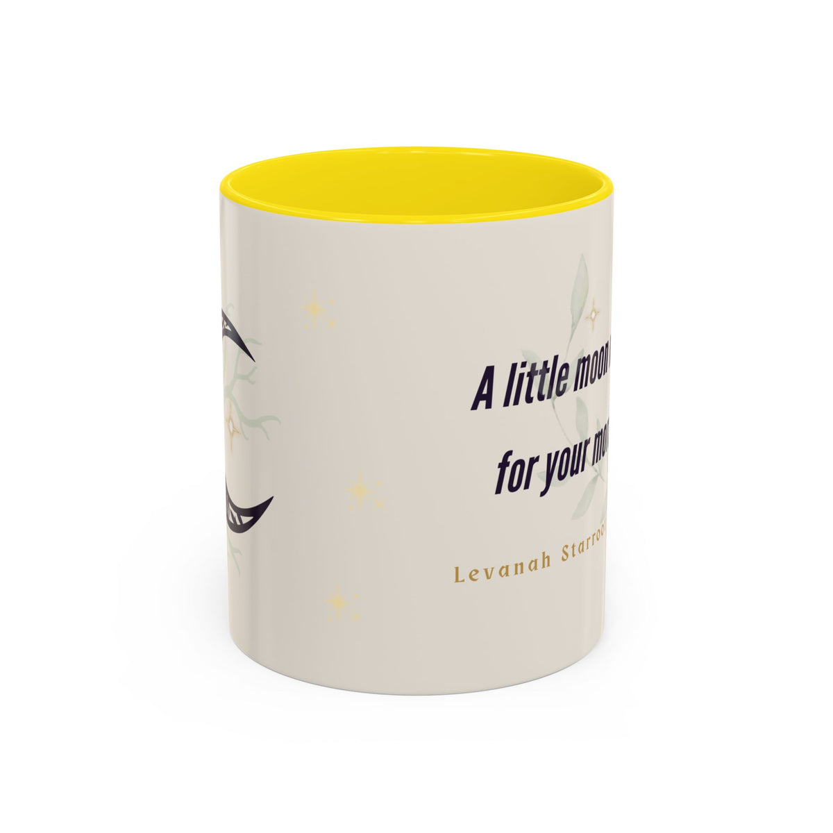 Moon Magic Accent Coffee Mug — "A little moon magic for your morning"