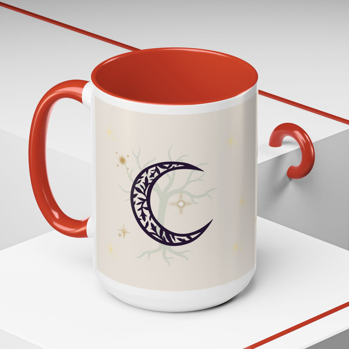 Moon Magic Accent Coffee Mug — "A little moon magic for your morning"
