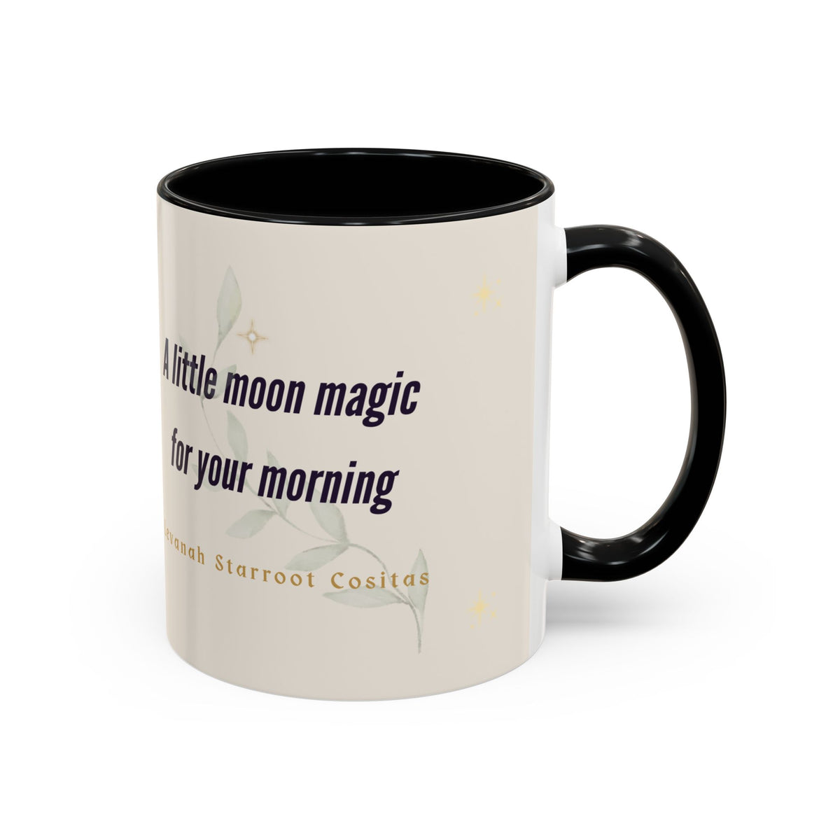Moon Magic Accent Coffee Mug — "A little moon magic for your morning"