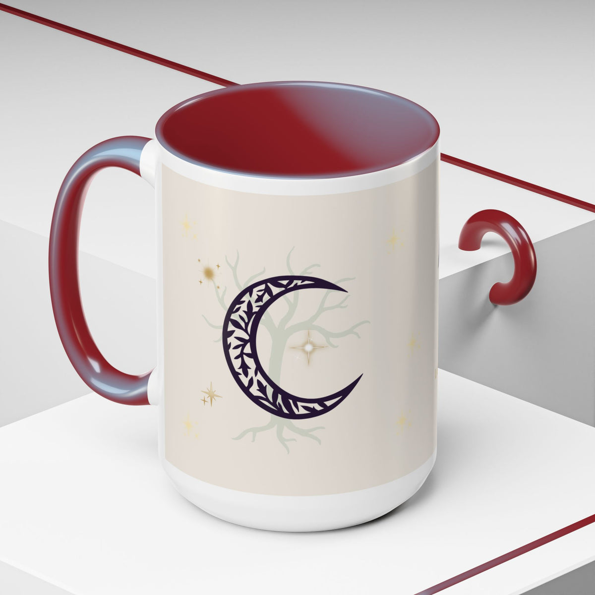 Moon Magic Accent Coffee Mug — "A little moon magic for your morning"