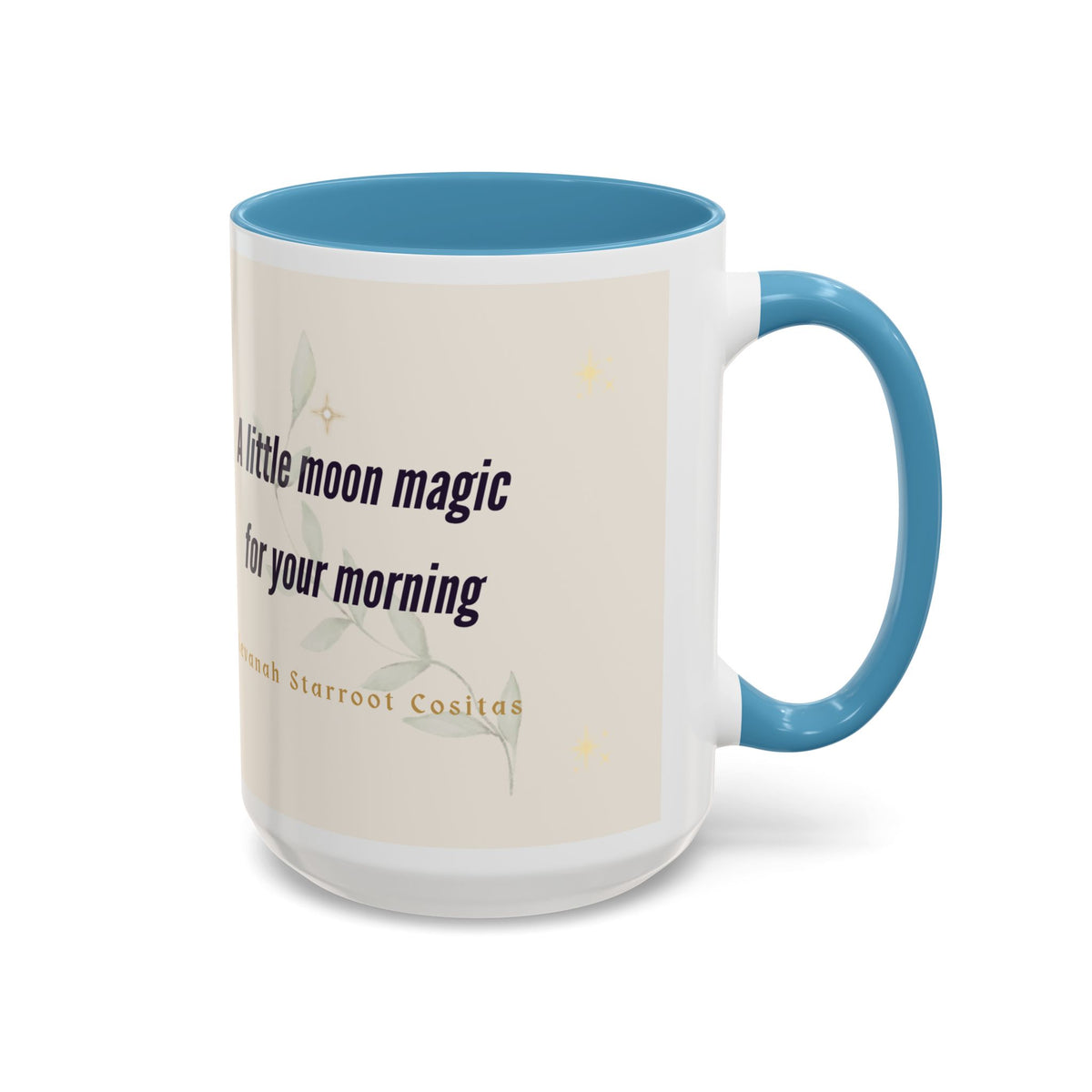 Moon Magic Accent Coffee Mug — "A little moon magic for your morning"