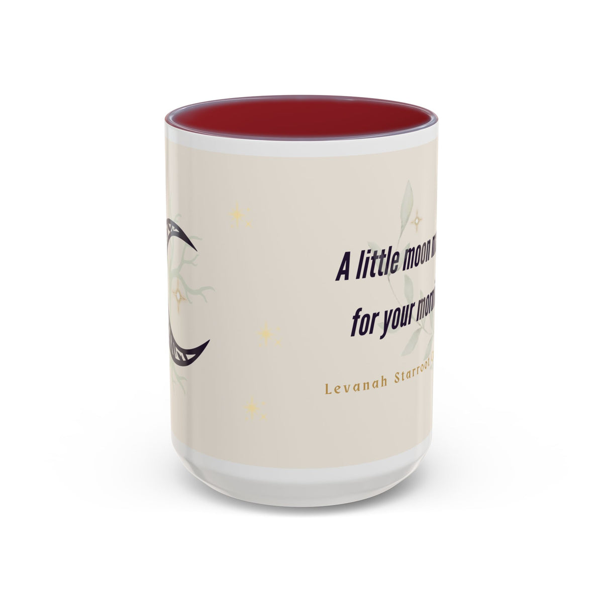 Moon Magic Accent Coffee Mug — "A little moon magic for your morning"