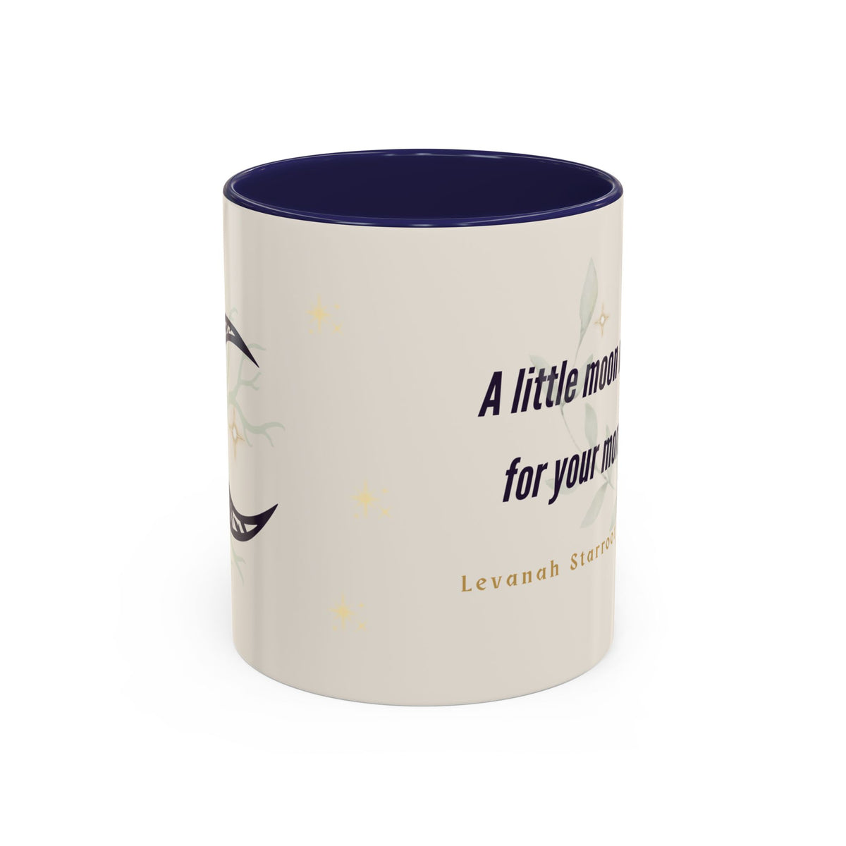 Moon Magic Accent Coffee Mug — "A little moon magic for your morning"