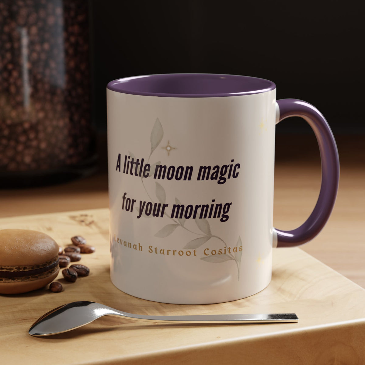 Moon Magic Accent Coffee Mug — "A little moon magic for your morning"