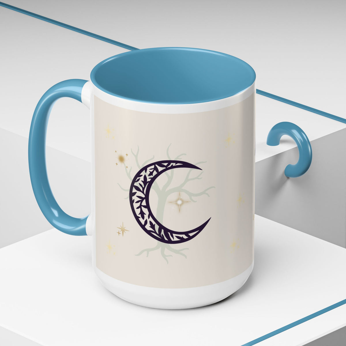Moon Magic Accent Coffee Mug — "A little moon magic for your morning"