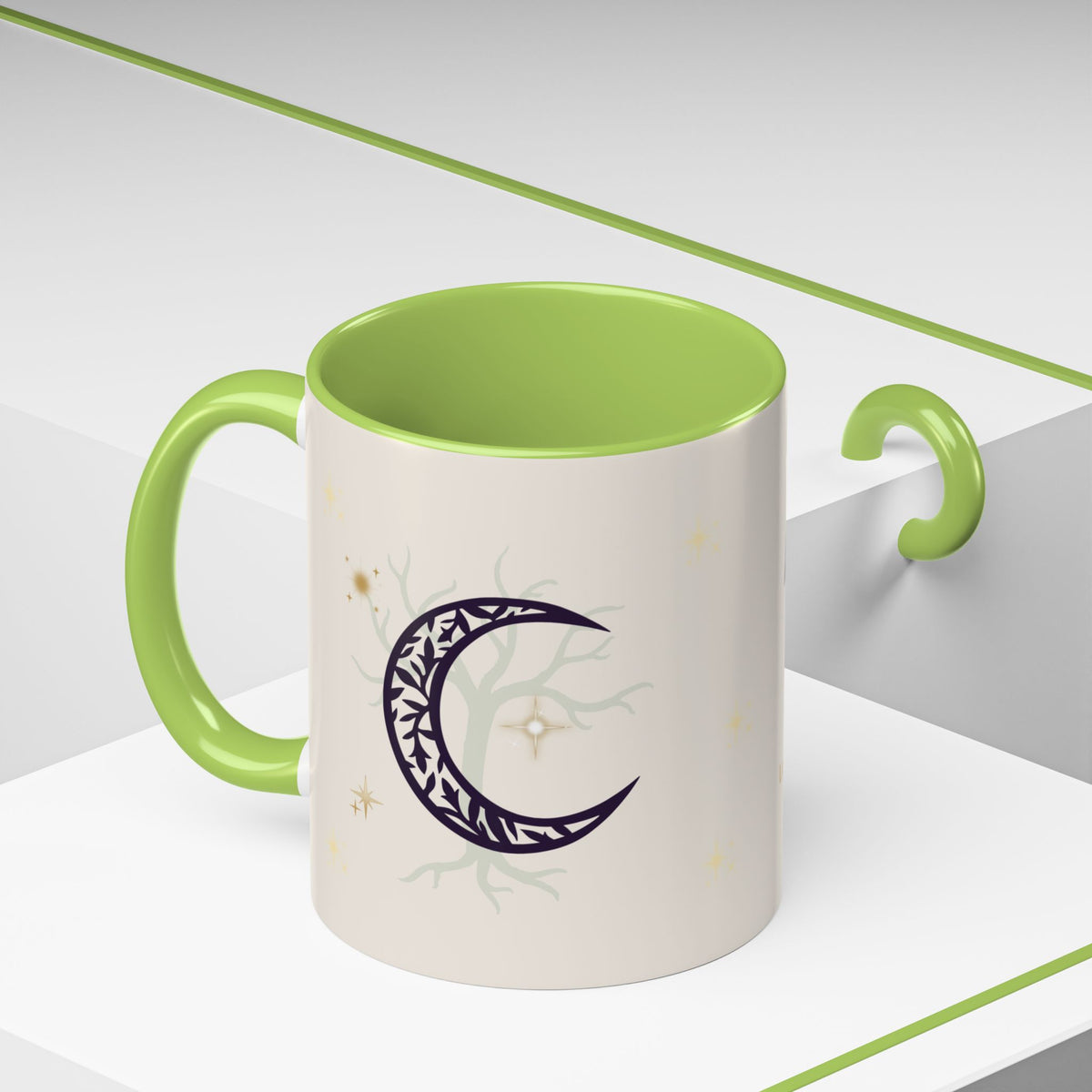 Moon Magic Accent Coffee Mug — "A little moon magic for your morning"