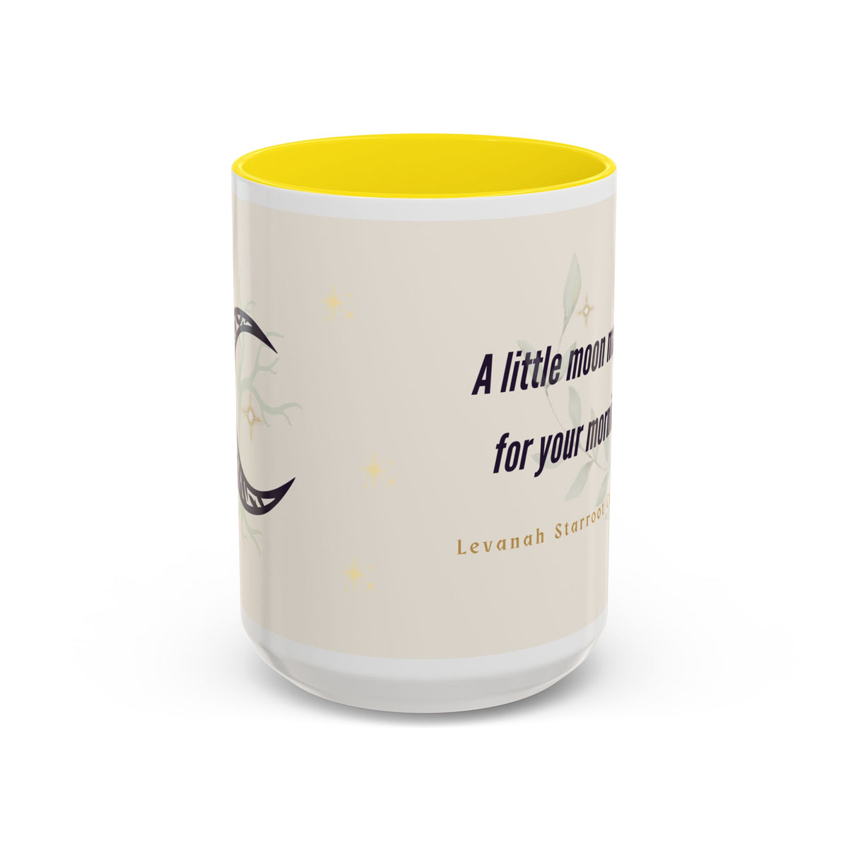 Moon Magic Accent Coffee Mug — "A little moon magic for your morning"