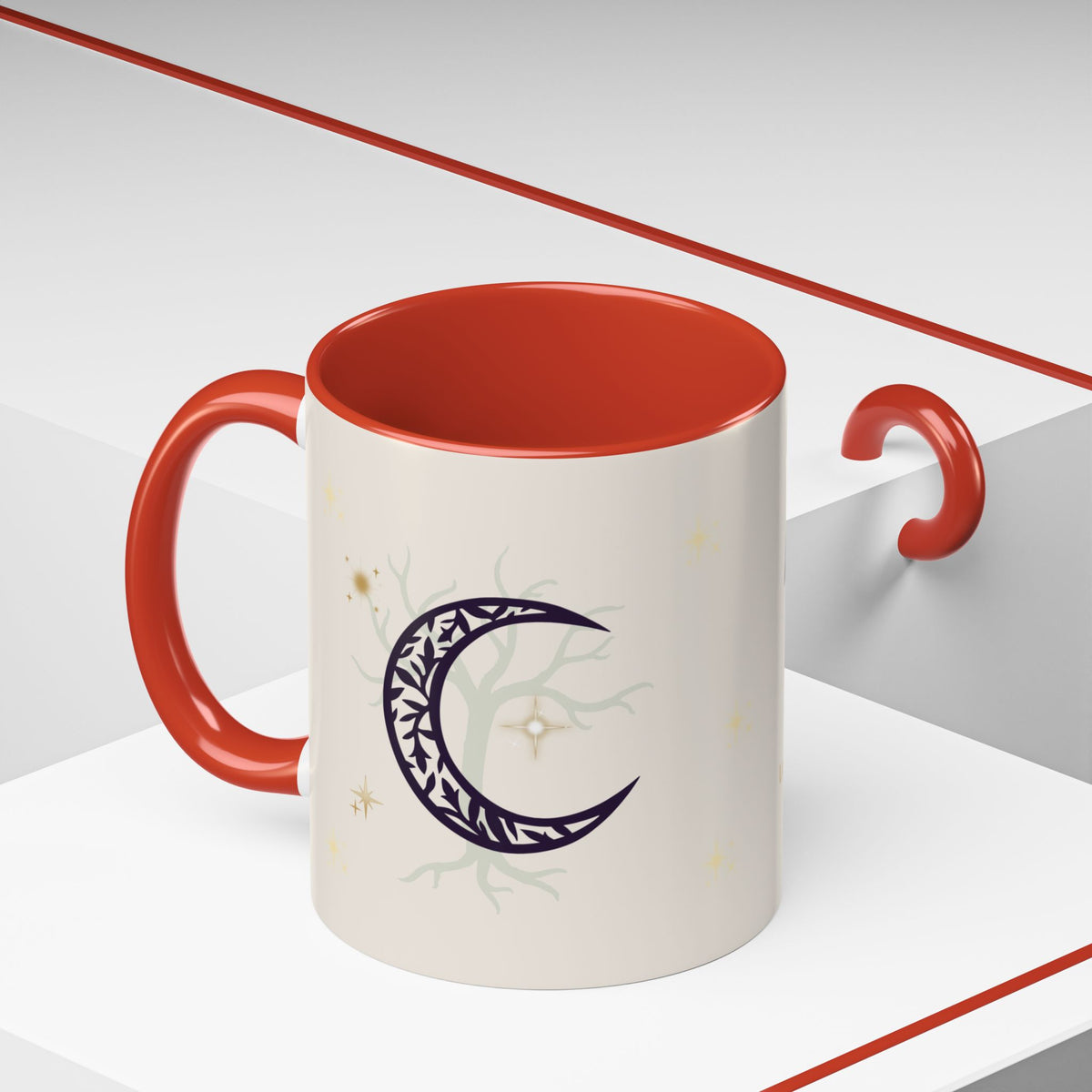 Moon Magic Accent Coffee Mug — "A little moon magic for your morning"