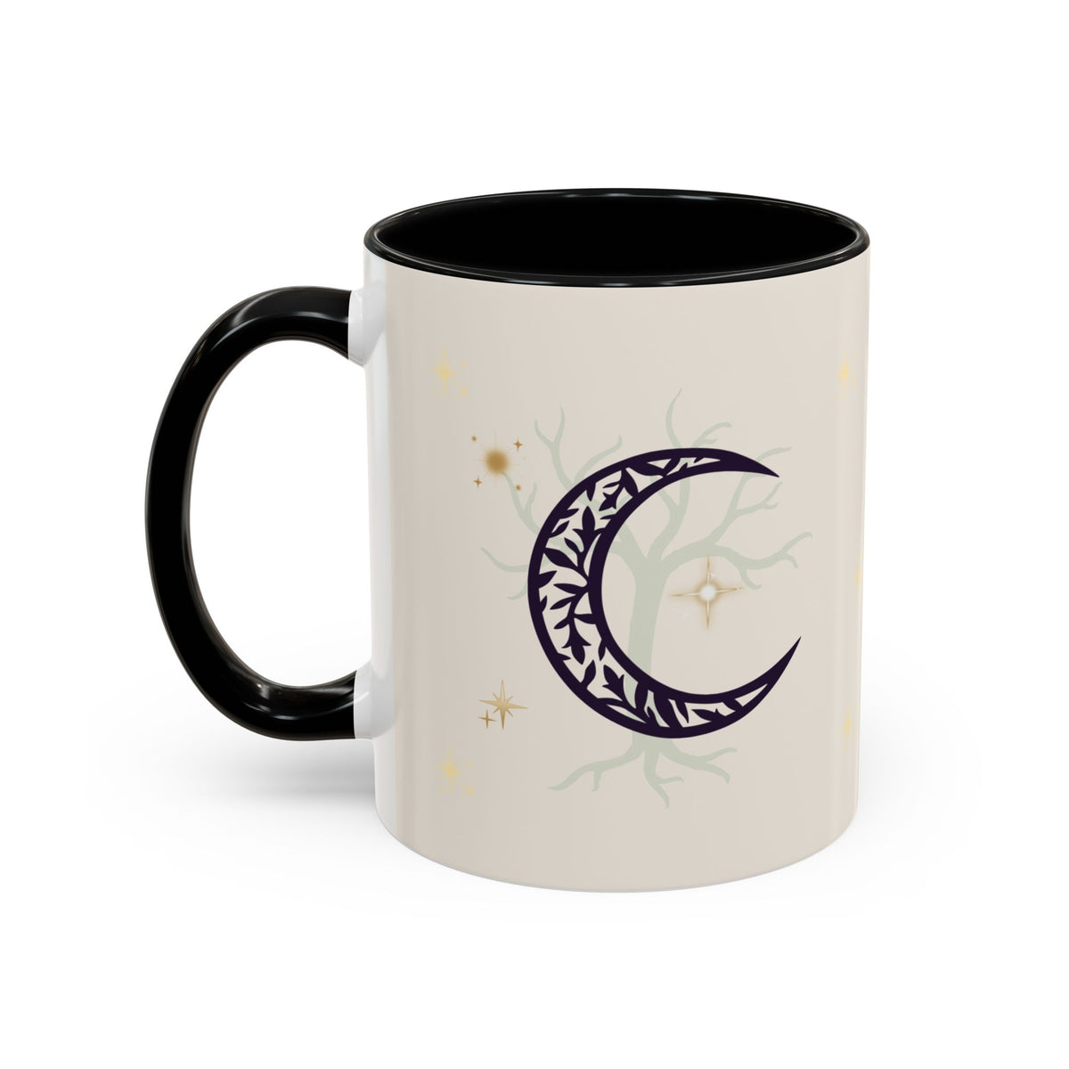 Moon Magic Accent Coffee Mug — "A little moon magic for your morning"