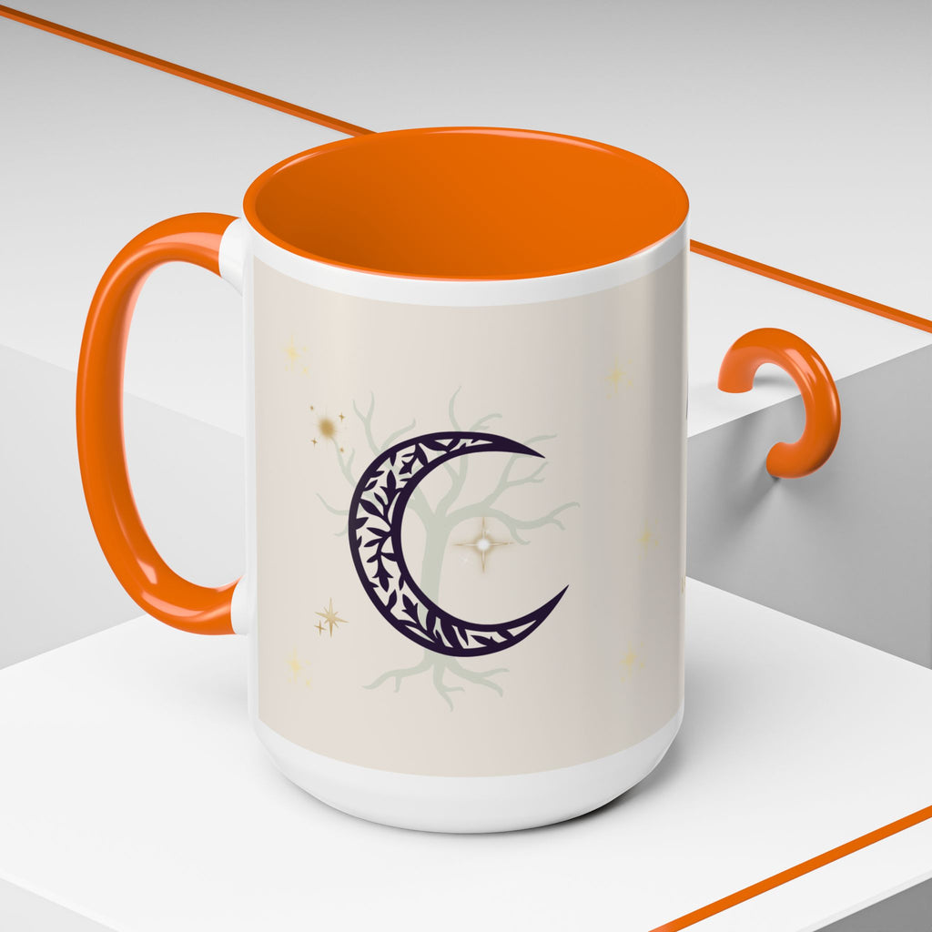 Moon Magic Accent Coffee Mug — "A little moon magic for your morning"