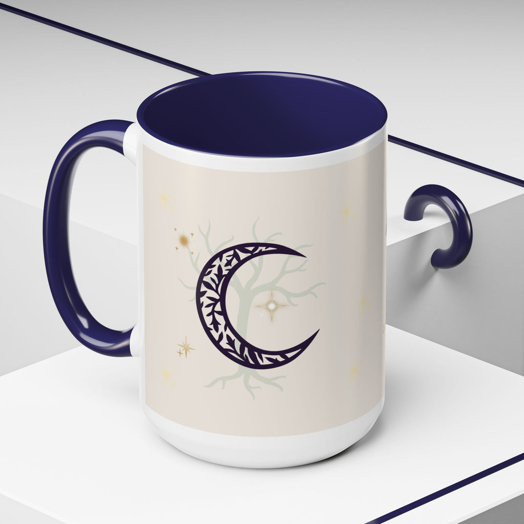 Moon Magic Accent Coffee Mug — "A little moon magic for your morning"