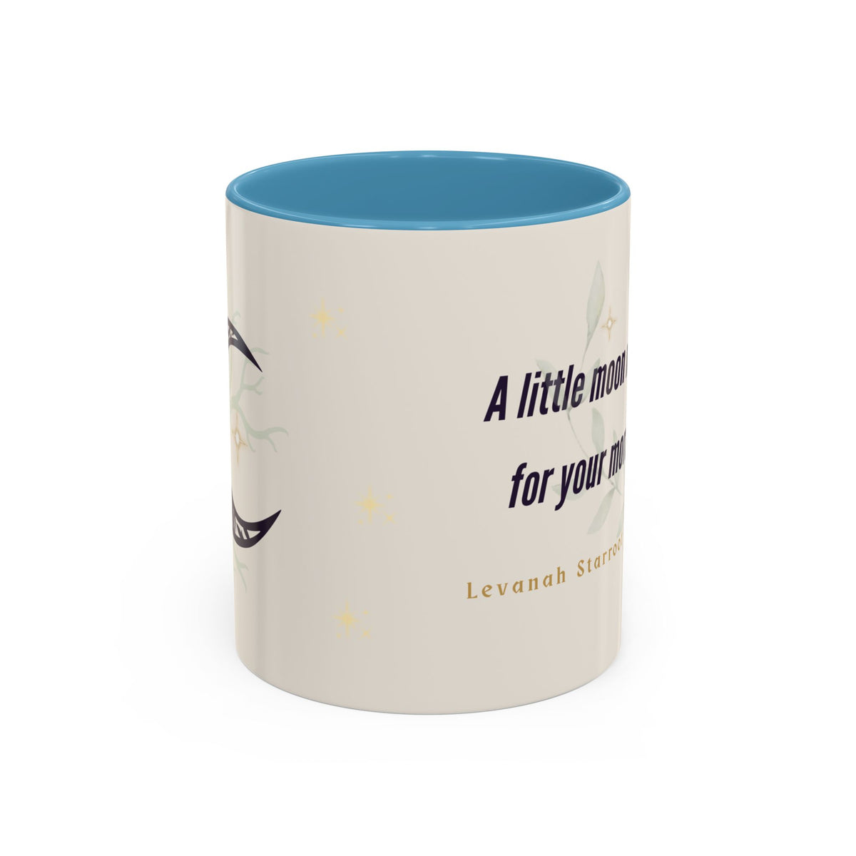 Moon Magic Accent Coffee Mug — "A little moon magic for your morning"