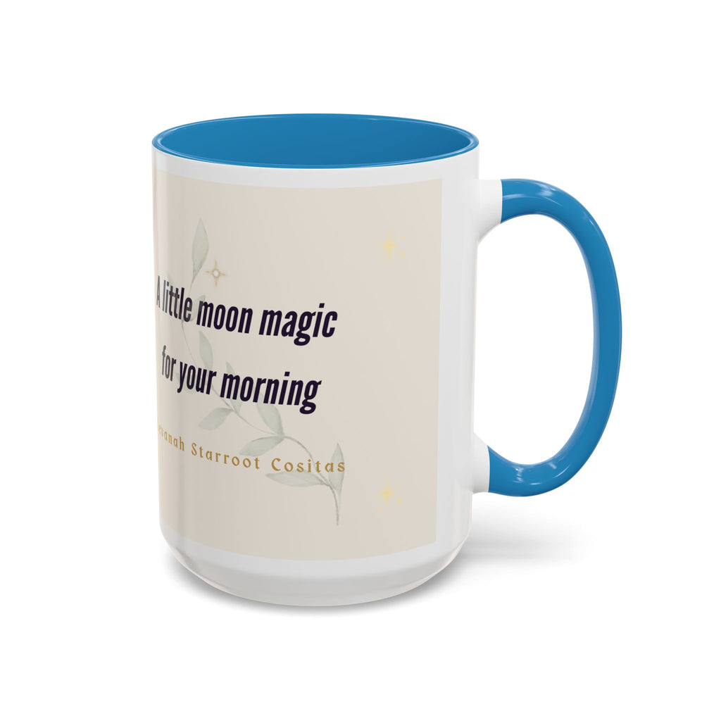 Moon Magic Accent Coffee Mug — "A little moon magic for your morning"