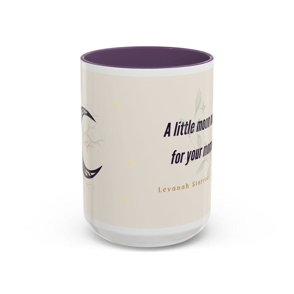 Moon Magic Accent Coffee Mug — "A little moon magic for your morning"