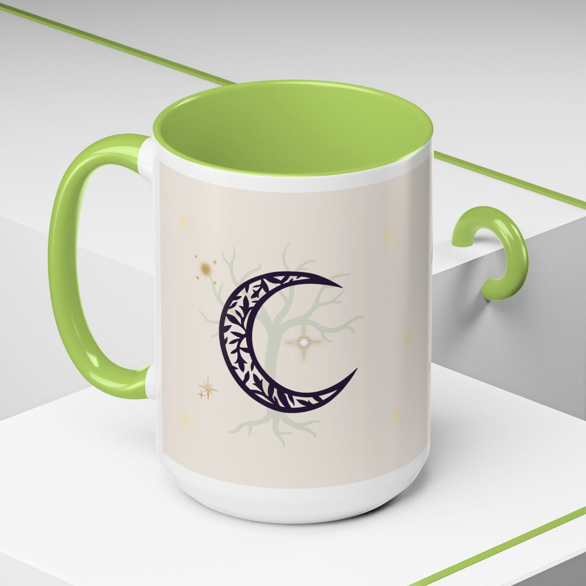 Moon Magic Accent Coffee Mug — "A little moon magic for your morning"