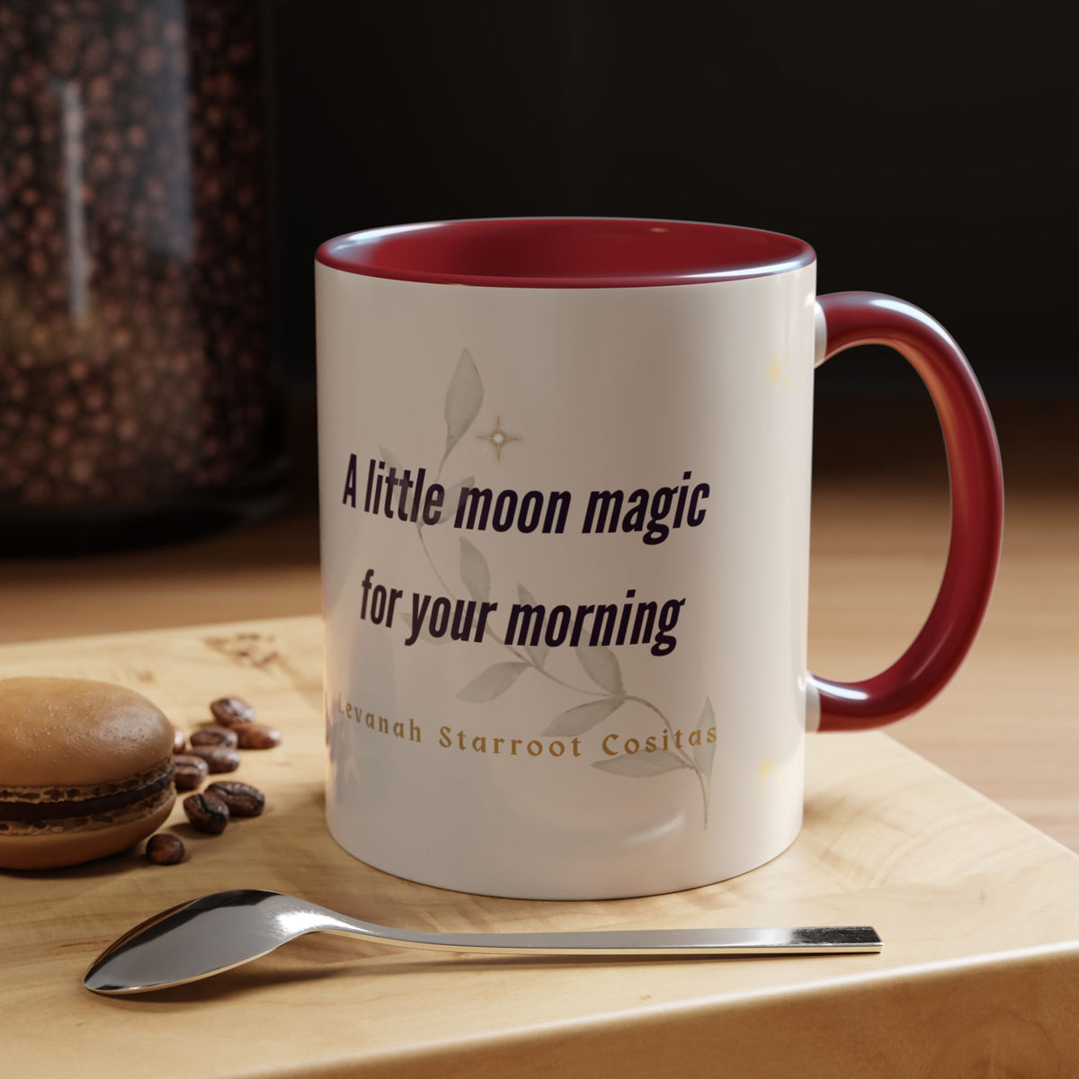 Moon Magic Accent Coffee Mug — "A little moon magic for your morning"