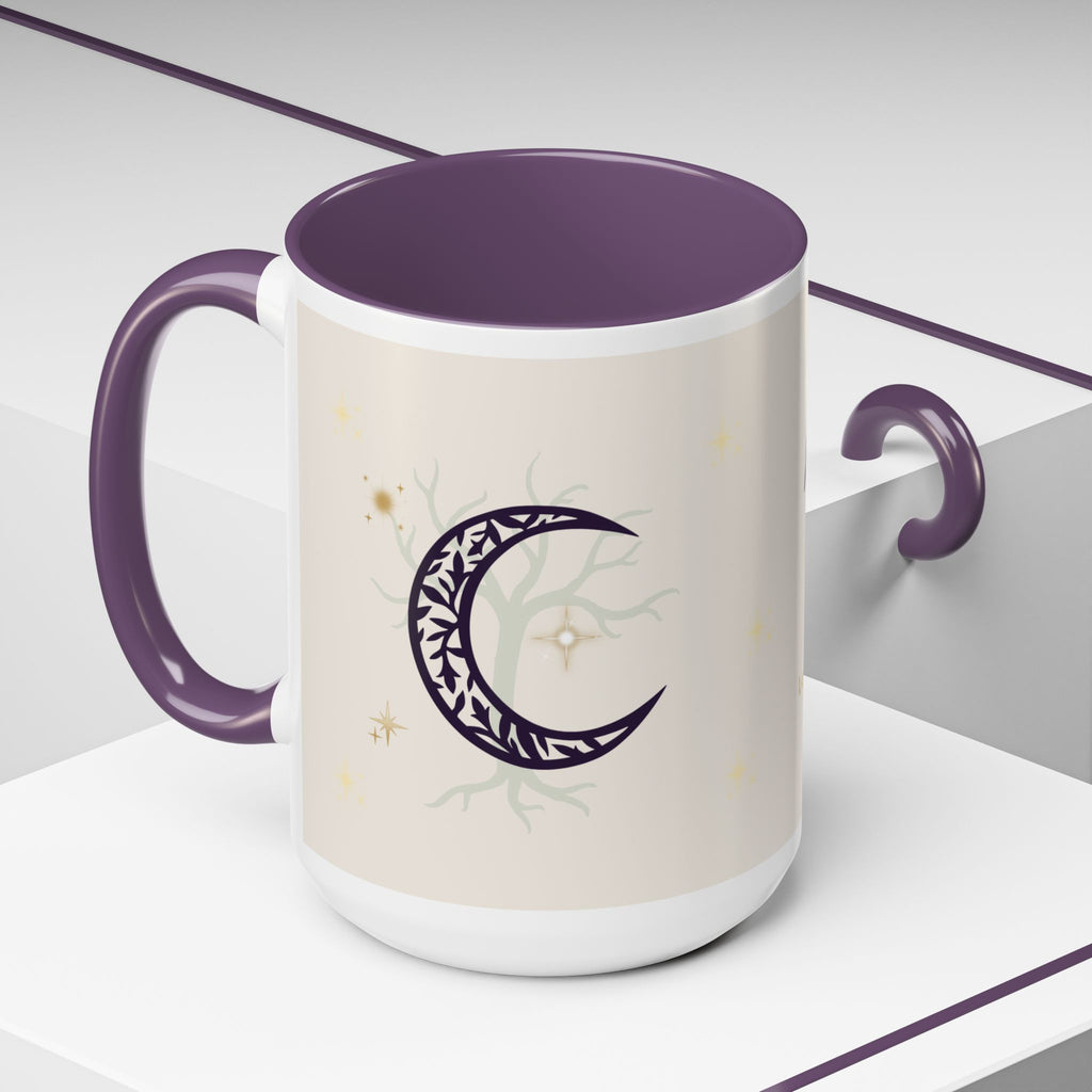 Moon Magic Accent Coffee Mug — "A little moon magic for your morning"