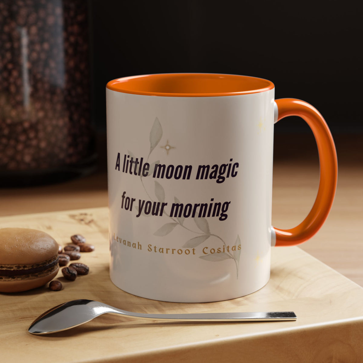 Moon Magic Accent Coffee Mug — "A little moon magic for your morning"
