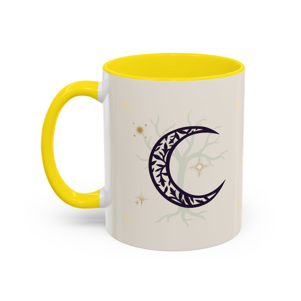 Moon Magic Accent Coffee Mug — "A little moon magic for your morning"