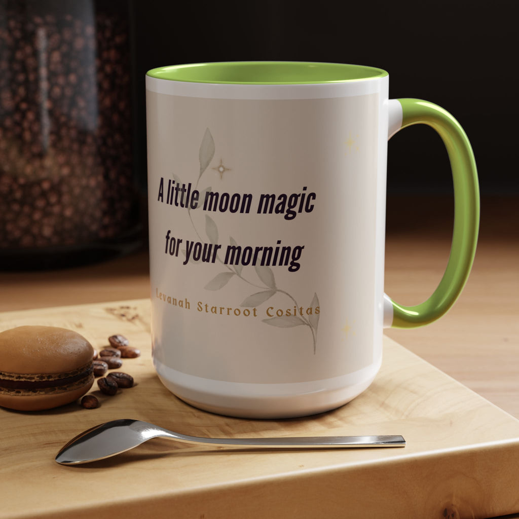 Moon Magic Accent Coffee Mug — "A little moon magic for your morning"